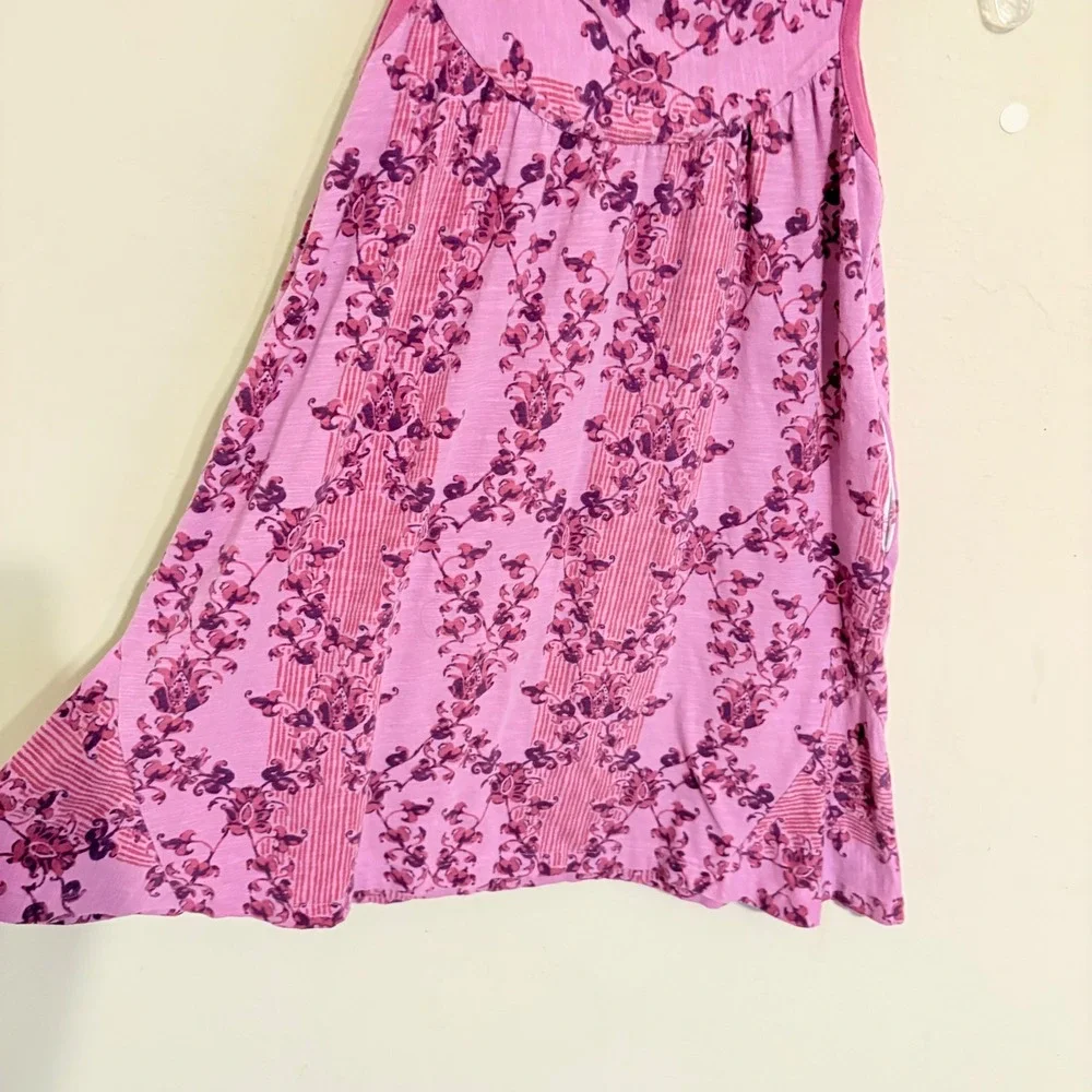 Matilda Jane Girls Clearwater Pink Floral Bow Sleeveless Dress Size 8